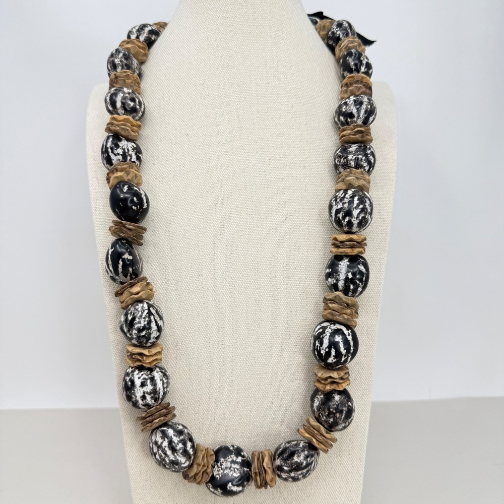 Hawaiian Kukui Nut Lei Necklace Luau Party Graduation Vacation